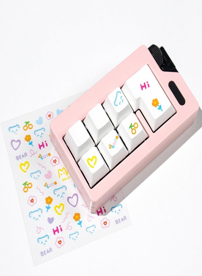 Gliging Loud Keyboard Fidget Toys, Keyboard Clicker Fidget Stress Relief Sensory Toy, Linear Finger Clicker Toys for Adults(Pink) - Image 1